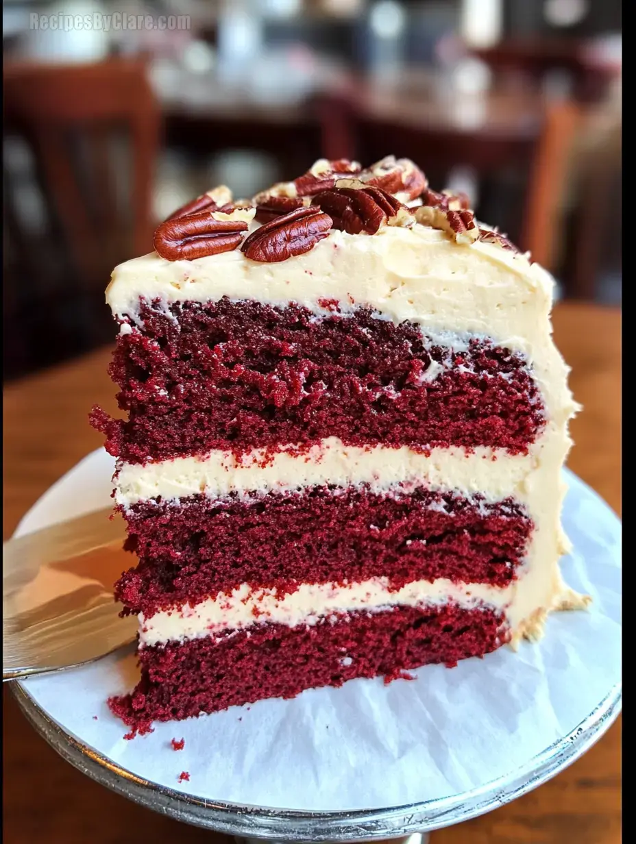 Velvet Cake with Brown Butter Pecan Frosting