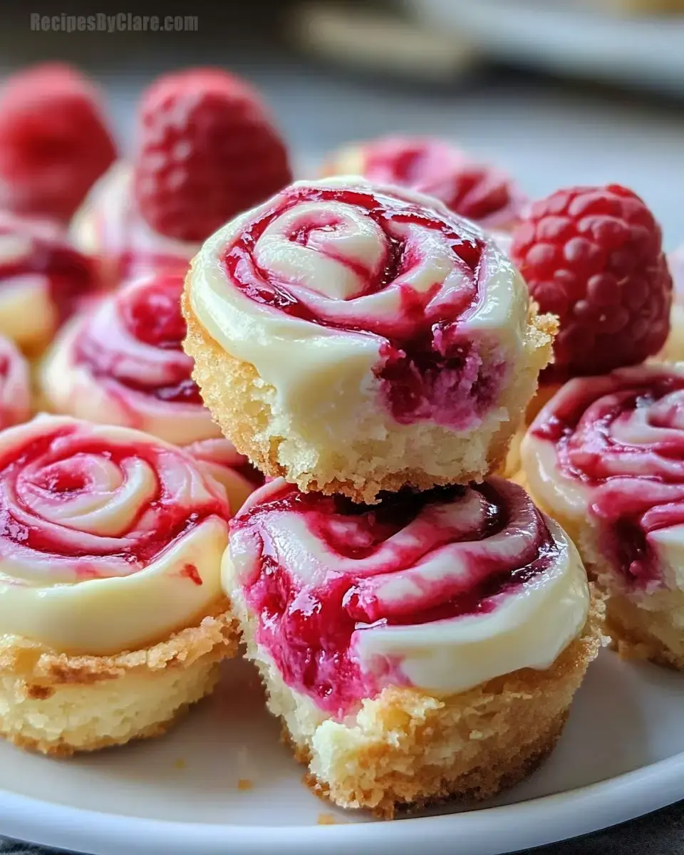 Raspberry Swirl Mini Cheesecake