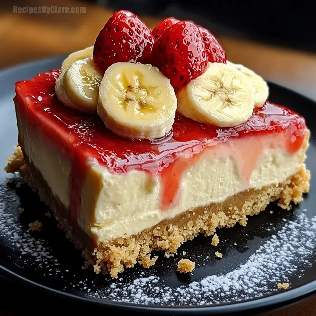Strawberry Banana Cheesecake