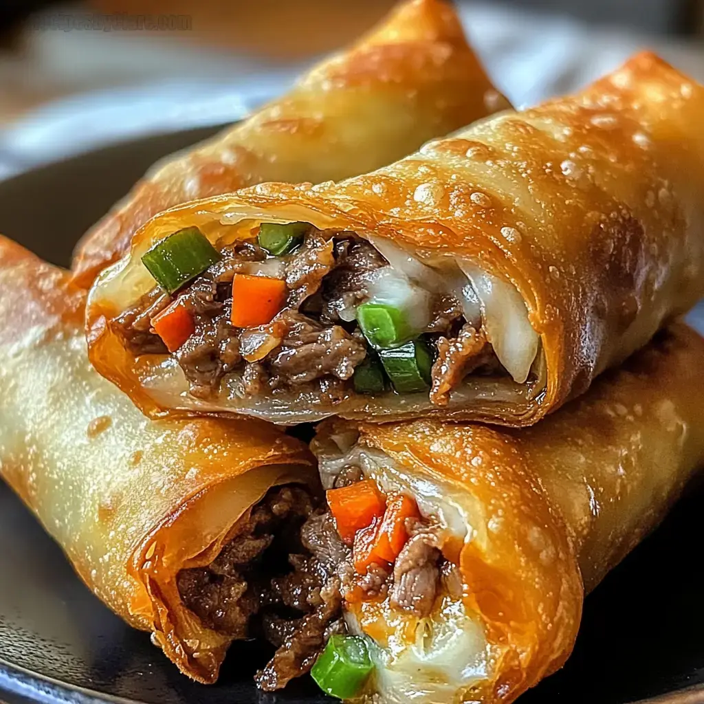 Crispy Cheesesteak Rolls
