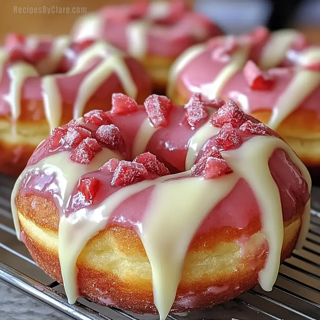 White Chocolate Cream Donuts