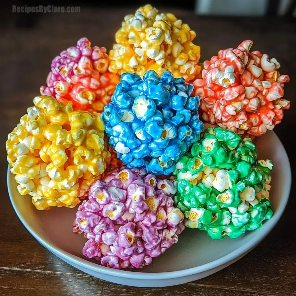 Colorful Popcorn Snacks