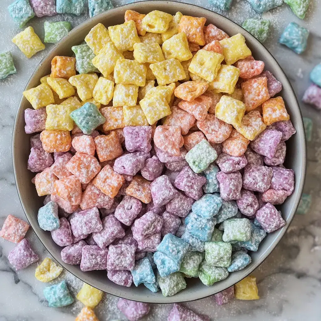 Bright Muddy Buddies Snack