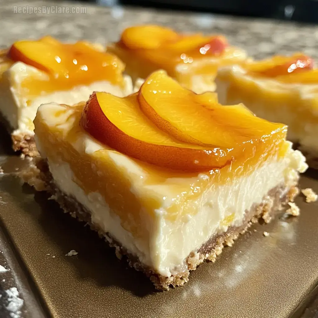 Peach and Cream Bars