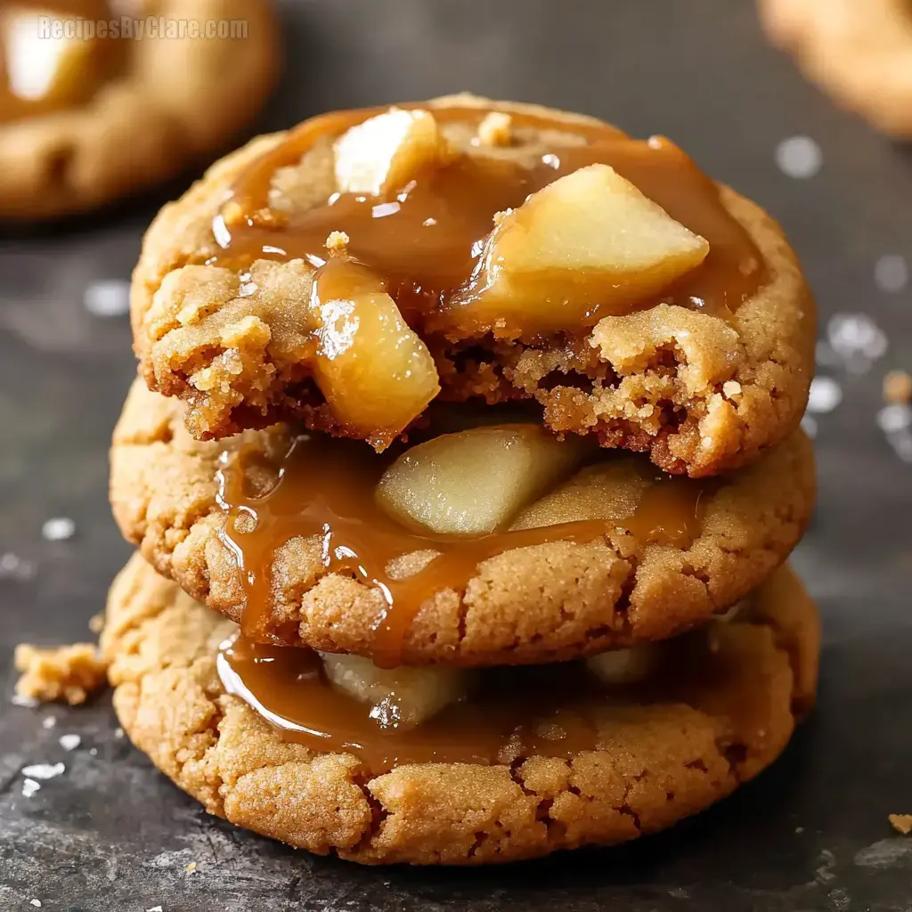 Apple Caramel Cookies