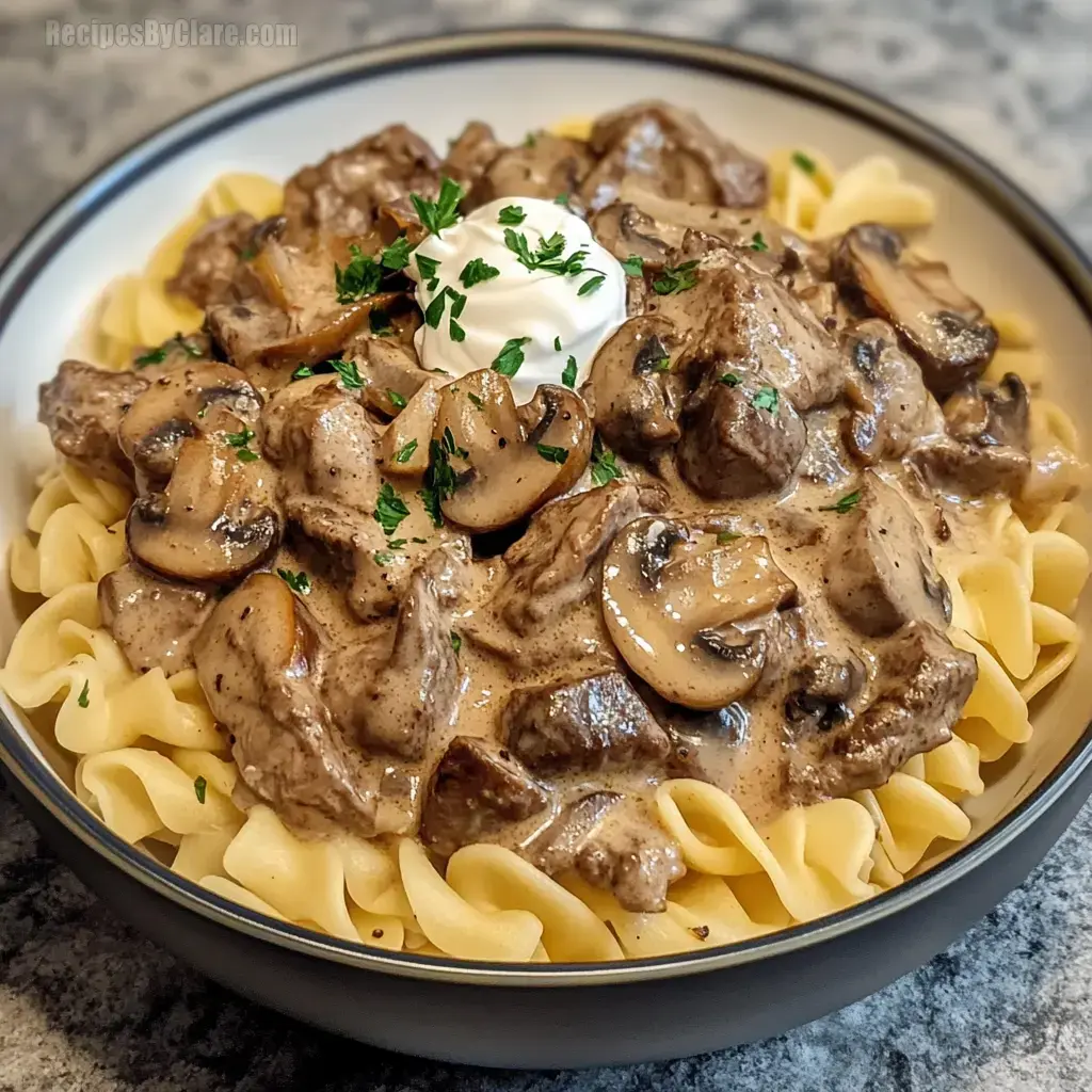 Creamy Beef and Mushroom Dish