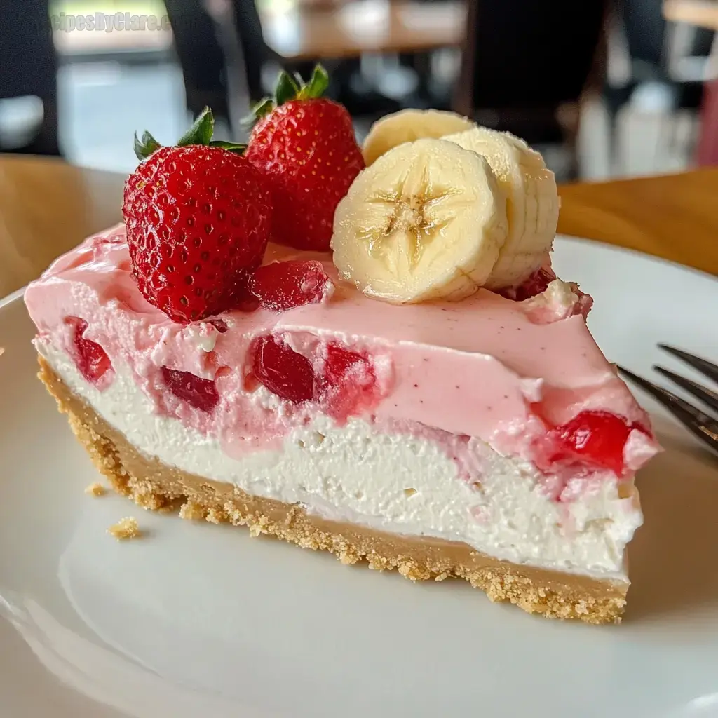 Banana Strawberry Cheesecake Delight