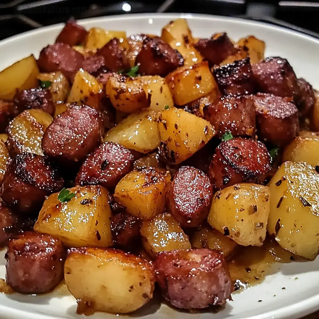 Smoky Sausage and Crispy Potatoes Dish