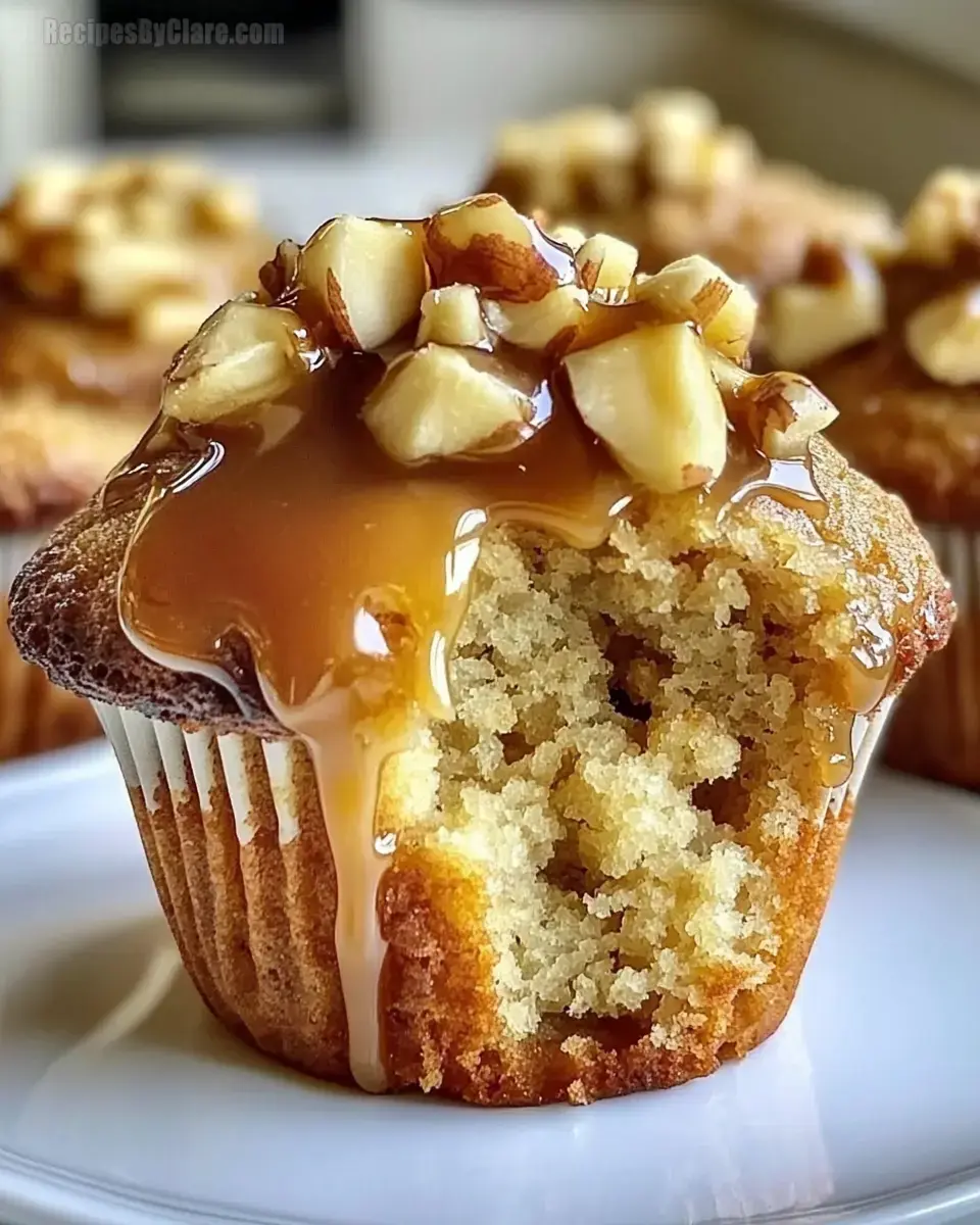 Soft Apple Walnut Muffins