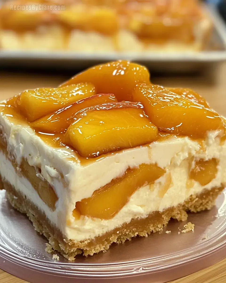 Peach Cobbler Layers Cake