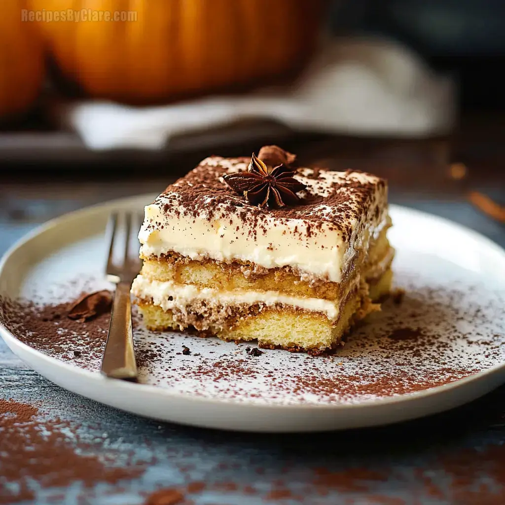 Pumpkin Tiramisu Dessert