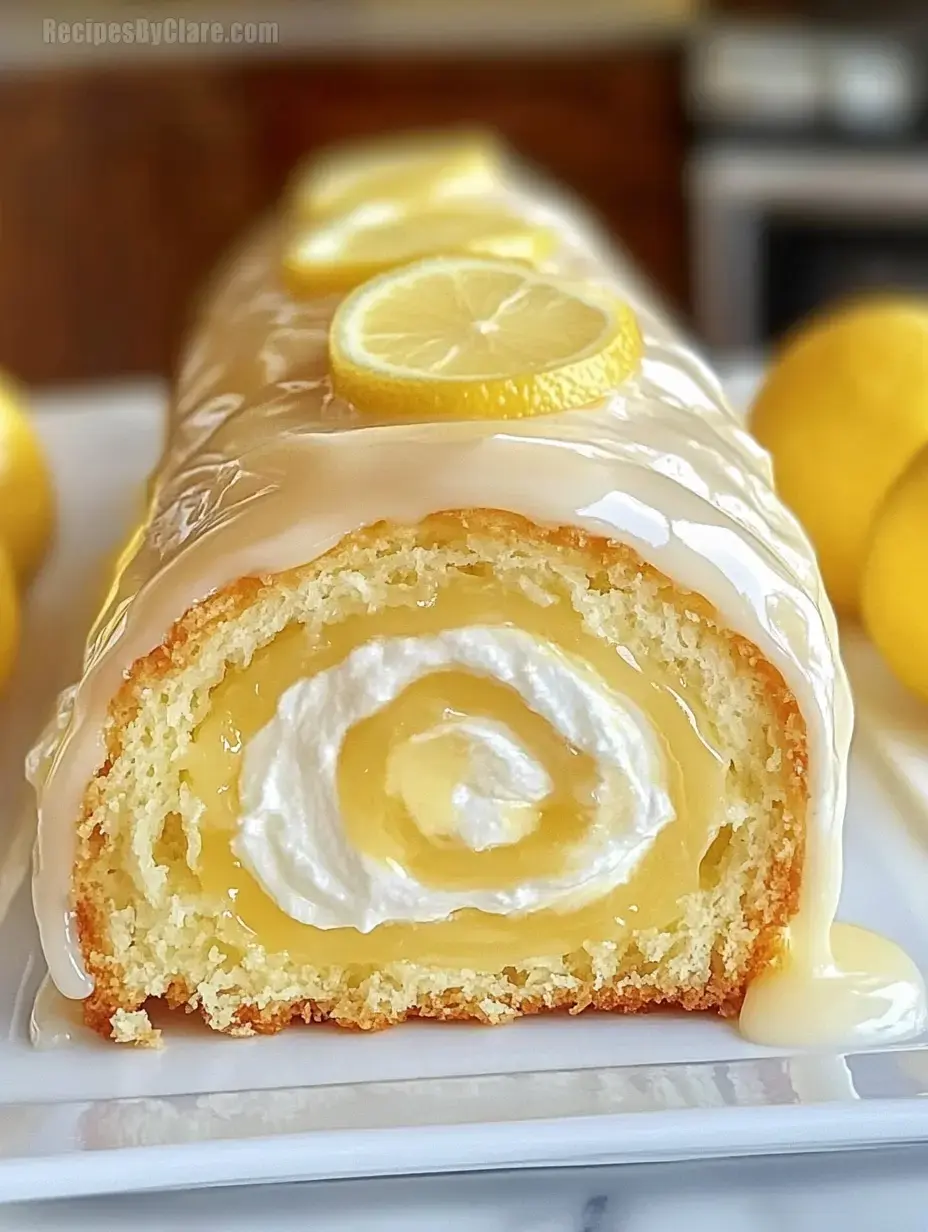 Tangy Lemon Spiral Cake