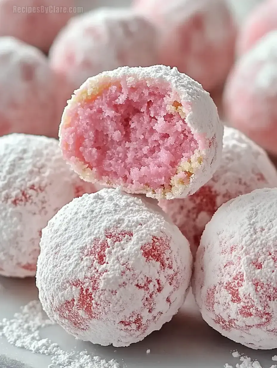 Strawberry Cloud Truffles