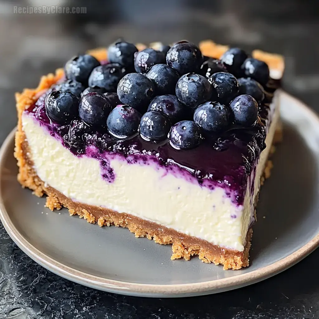 Simple Blueberry Cheesecake