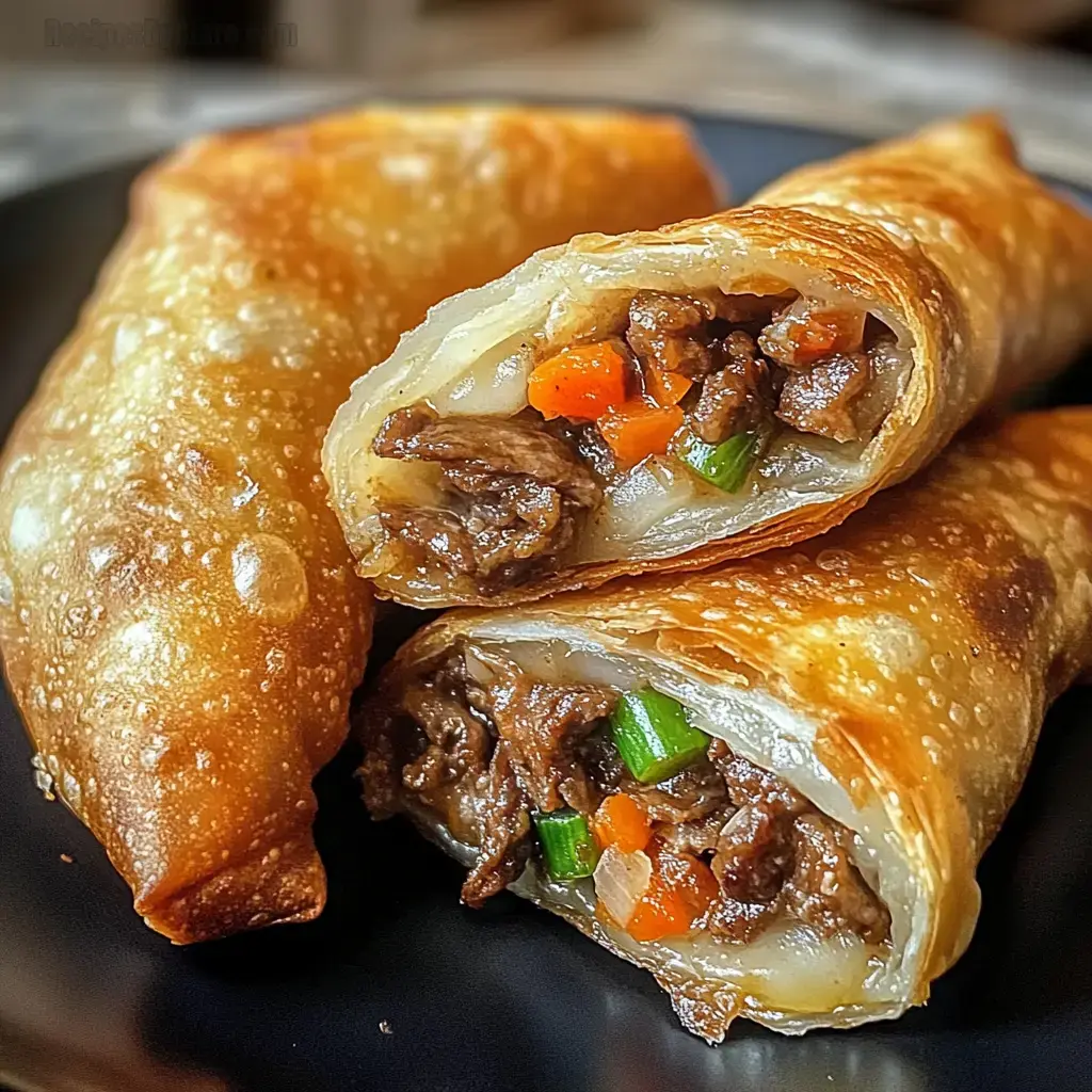 Crispy Philly Cheesesteak Egg Rolls
