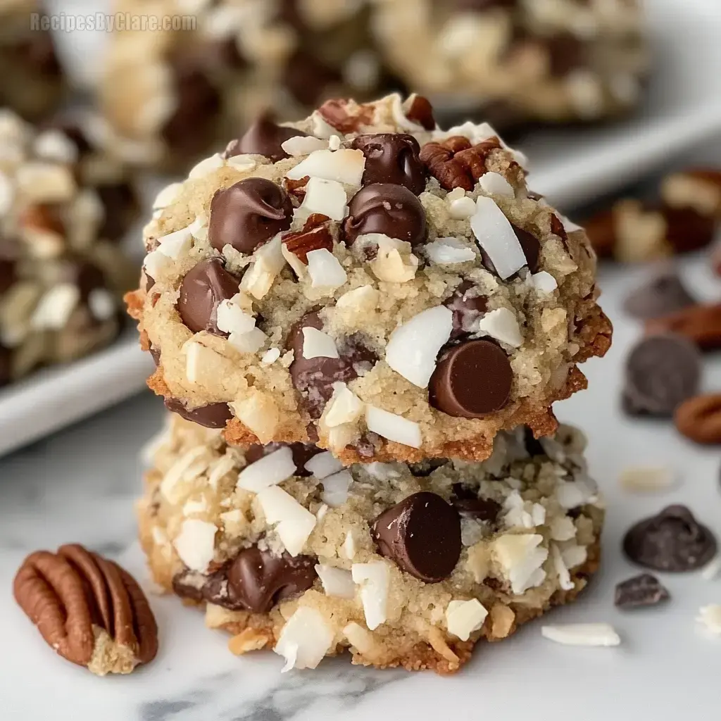 Chocolate Pecan Coconut Cookies
