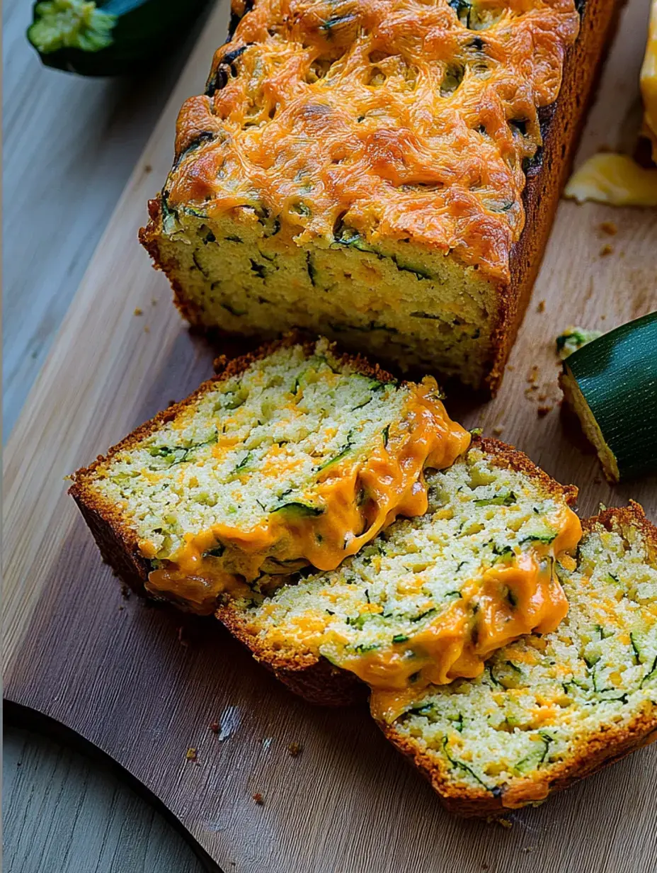 A cheesy loaf with a crispy, melted crown and a soft inside, set on a cutting board, green onions on the side.