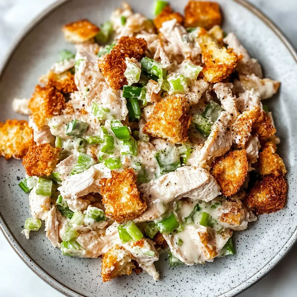 Crispy smashed potatoes tossed in tangy herb dressing, garnished with fresh greens for added texture.