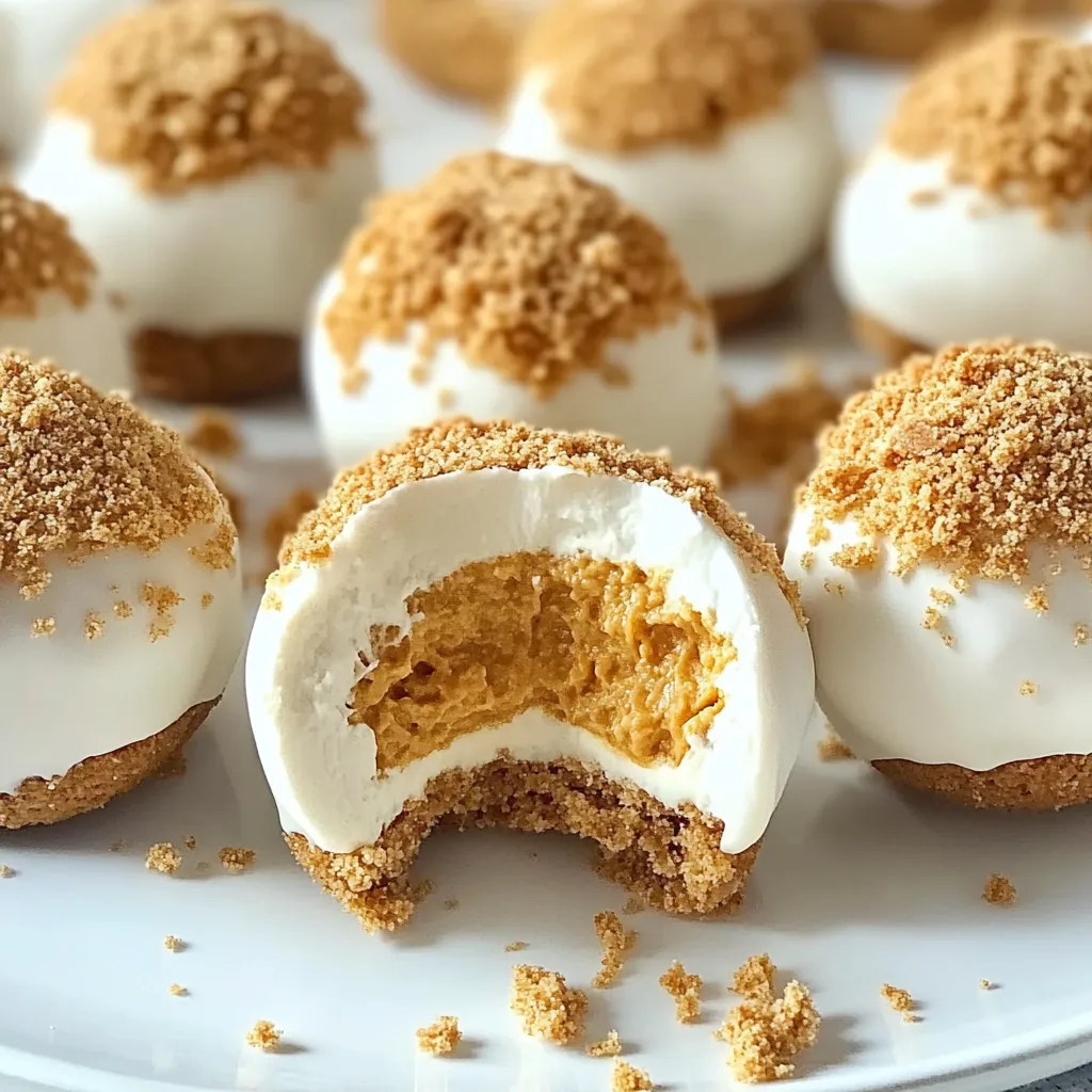 pumpkin cheesecake bites dessert