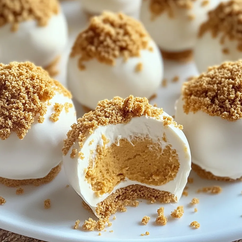 no-bake pumpkin cheesecake balls