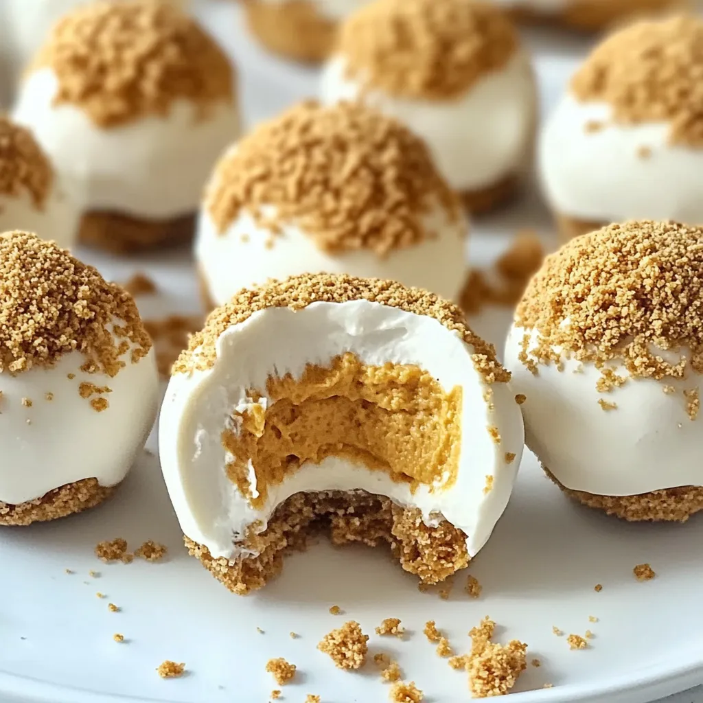 pumpkin cheesecake no bake balls