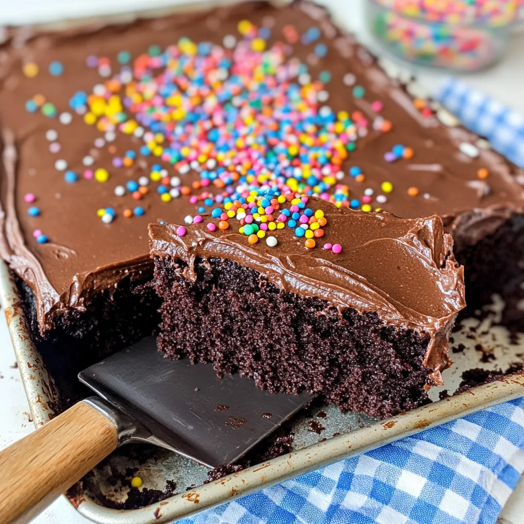 decadent chocolate sheet cake