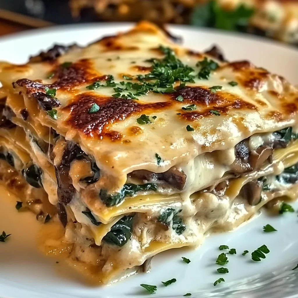 Spinach and mushroom dish