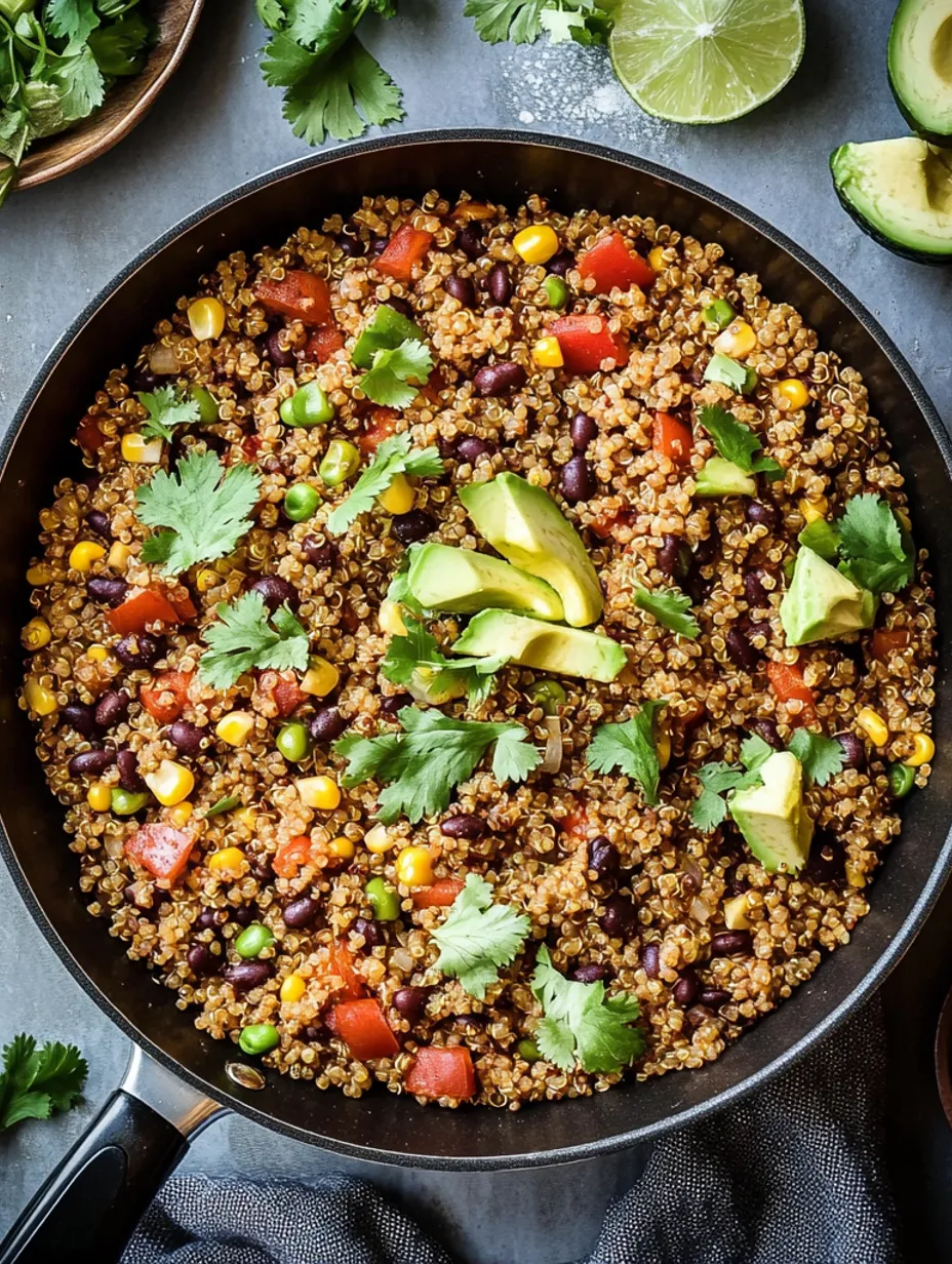 Mexican quinoa one-pan