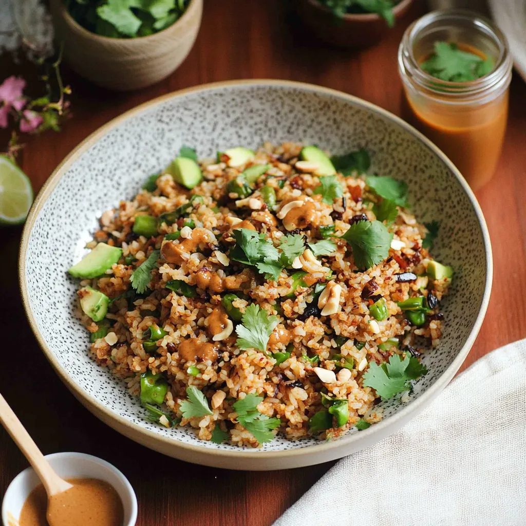 Crunchy Rice Thai Salad