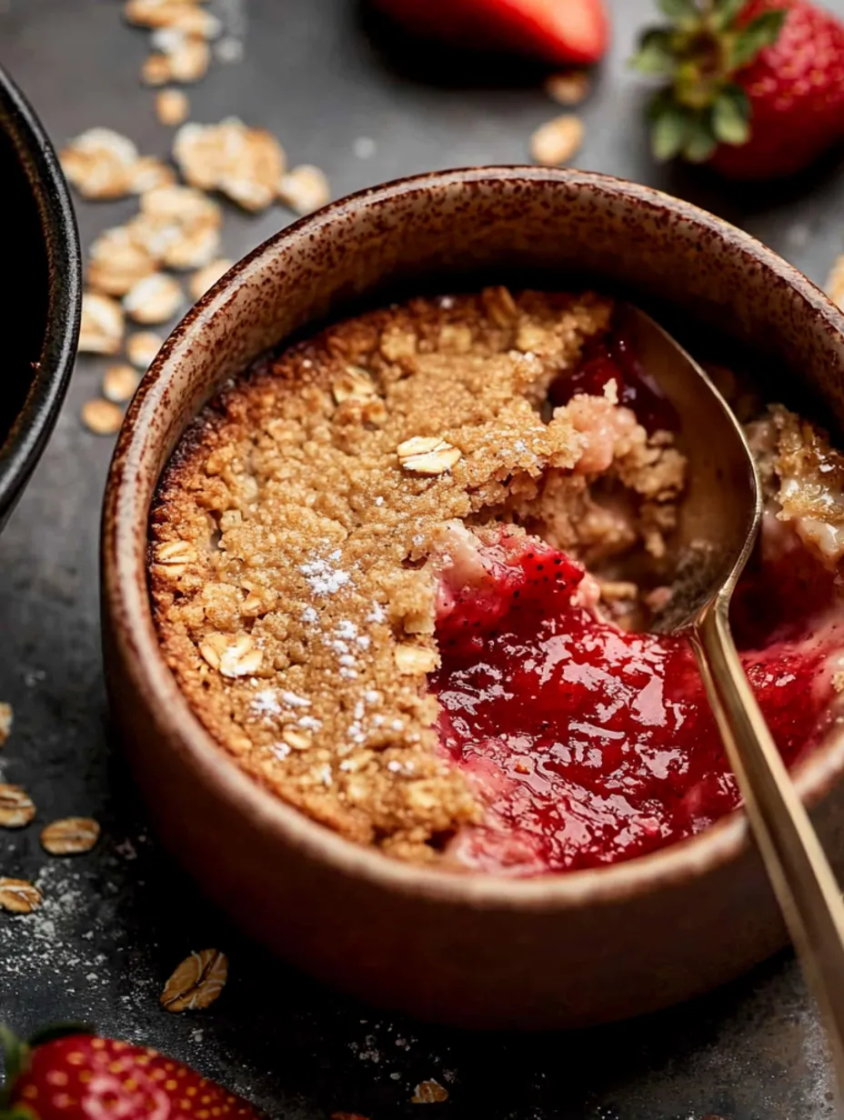 Wholesome Strawberry Donut Baked Oats