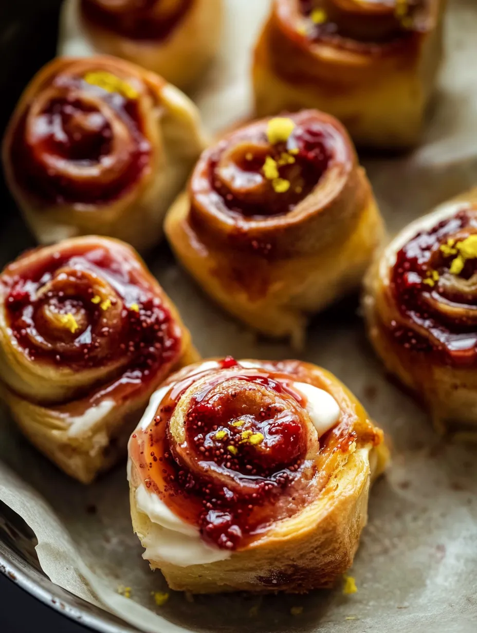 Raspberry Lemon Vegan Cinnamon Rolls