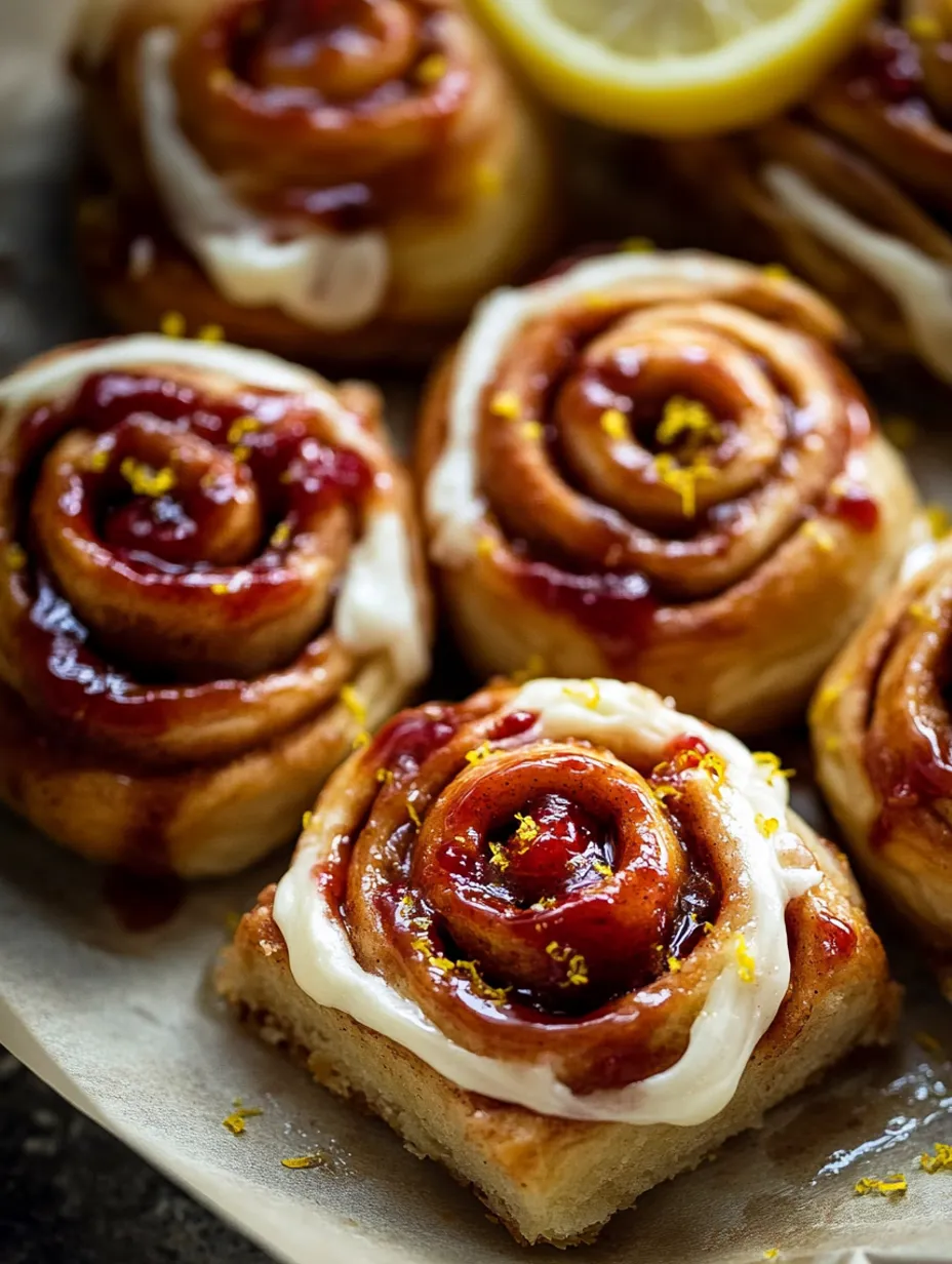 Dairy-Free Raspberry Lemon Vegan Cinnamon Rolls