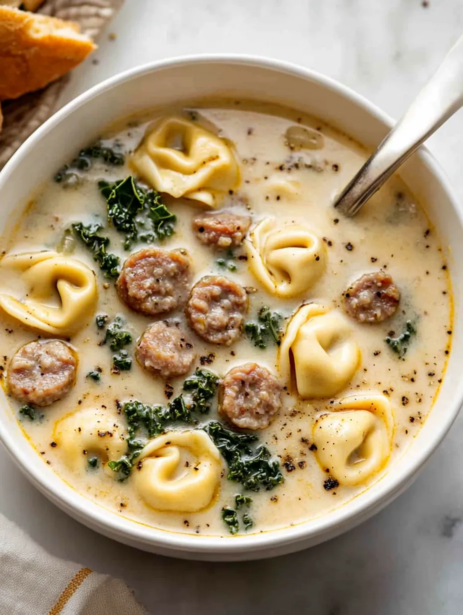 Creamy Sausage Tortellini Bowl