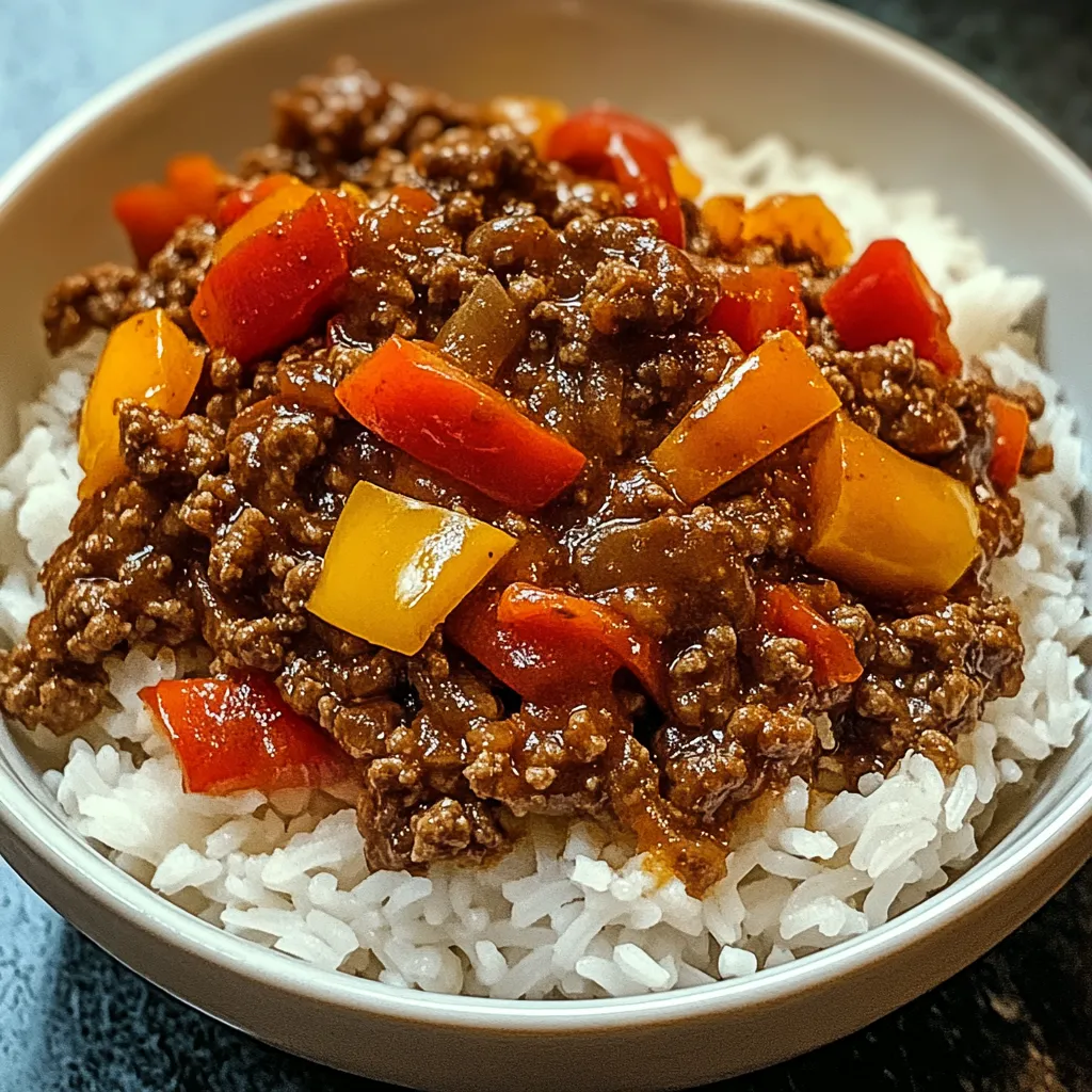 Beef Pepper Rice Bowl