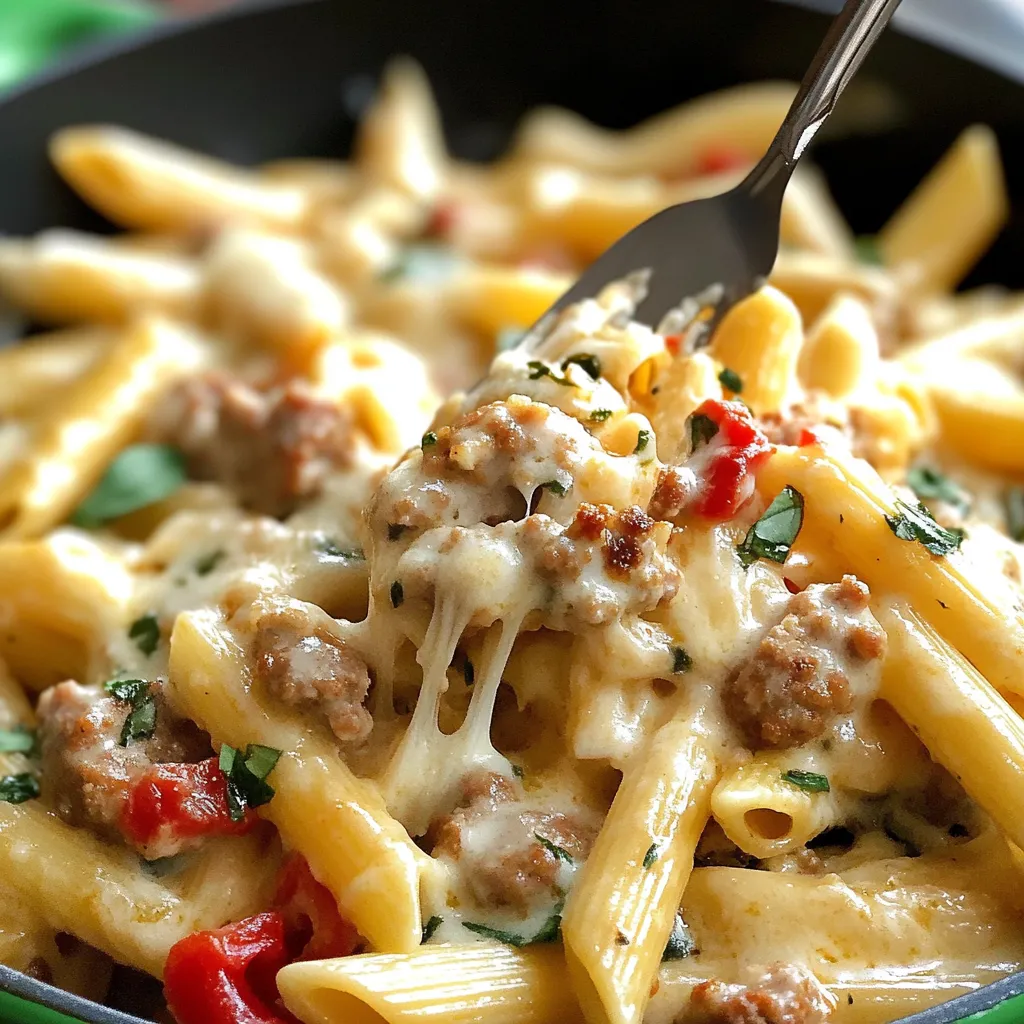 Creamy Tuscan Sausage Pasta
