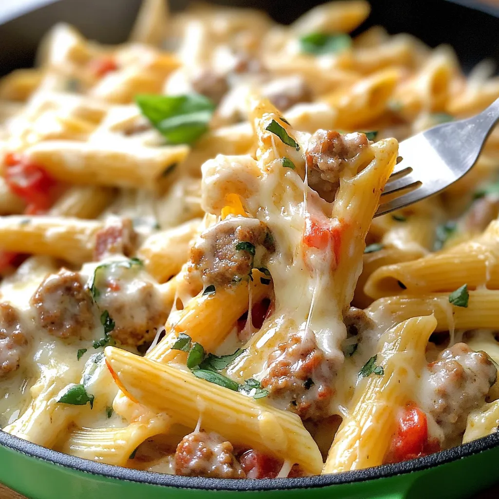 Tuscan sausage pasta