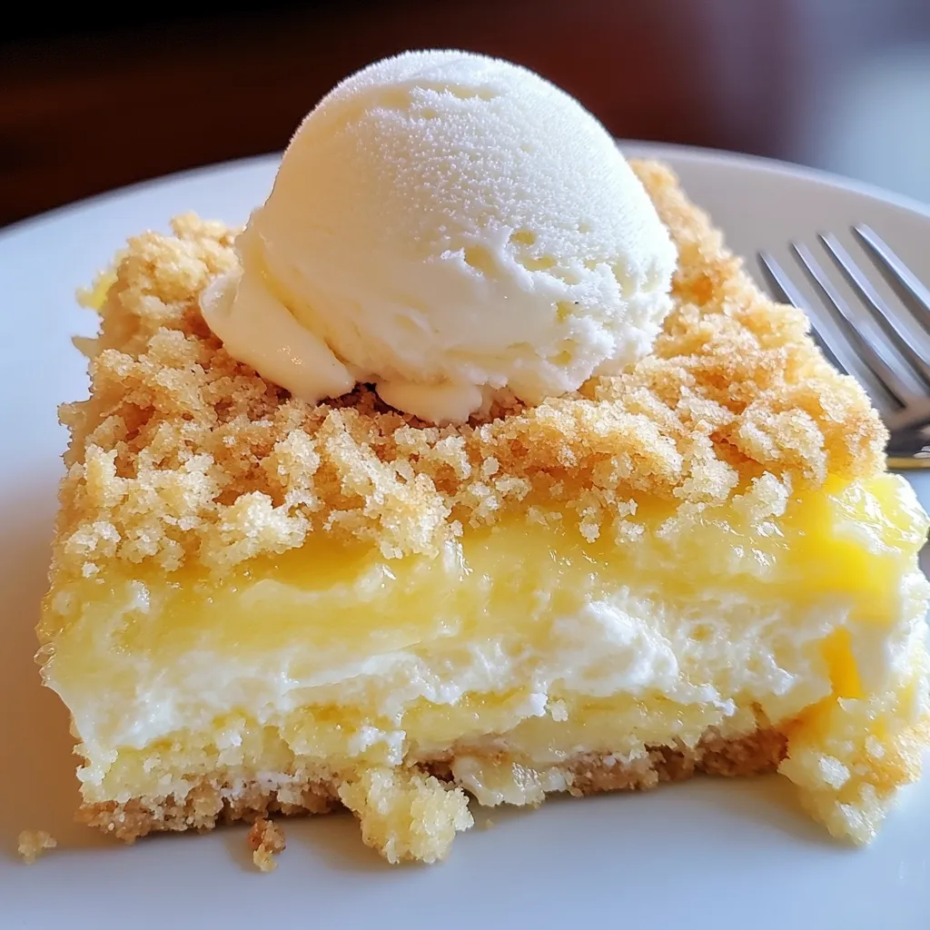 Lemon Cream Cheese Dump Cake