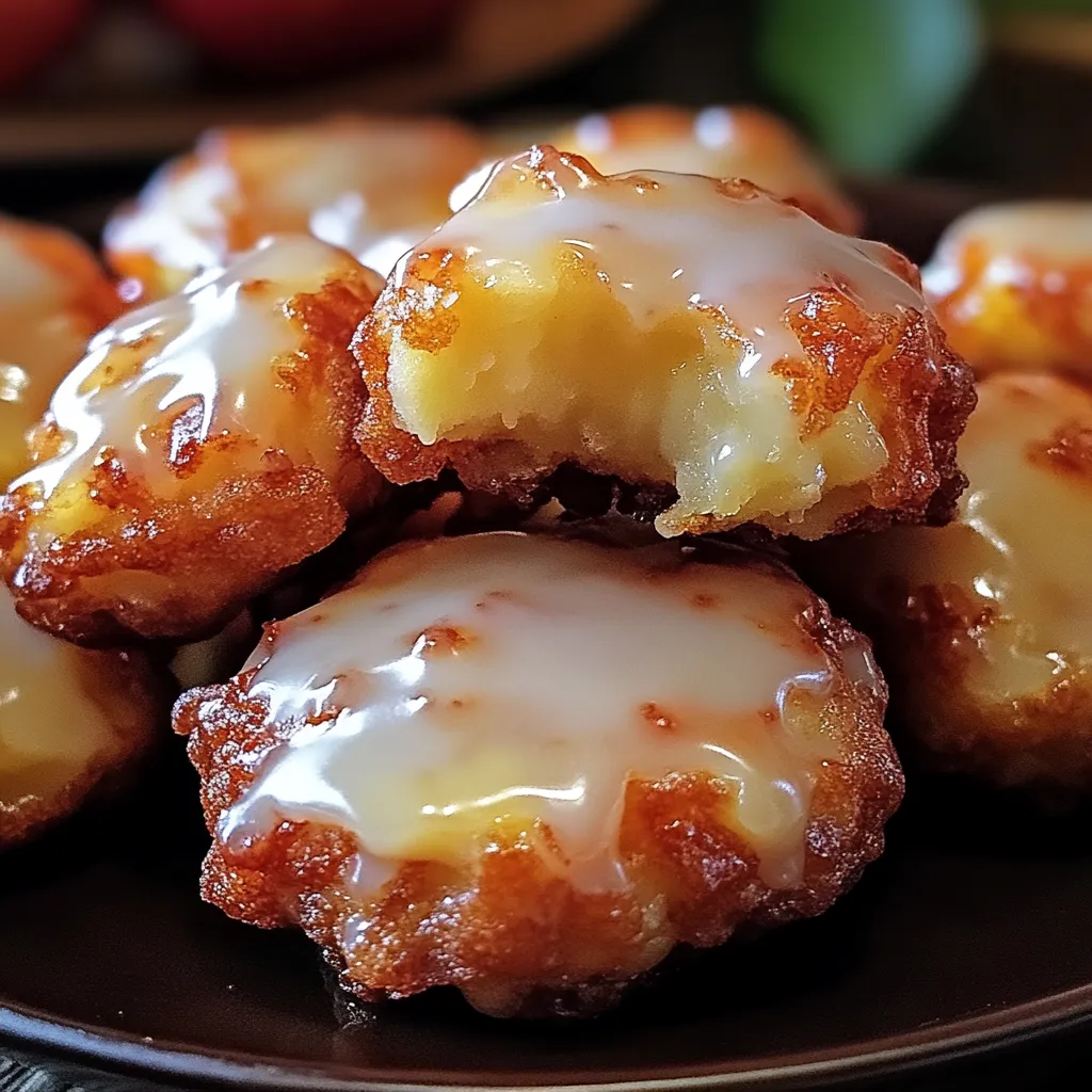 Warm Baked Apple Fritters