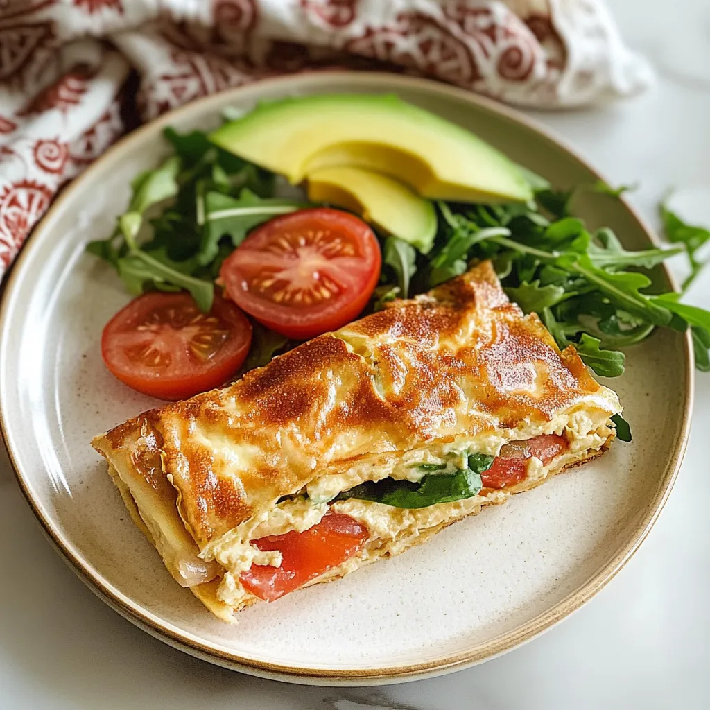 2-Ingredient High Protein Flatbread with Cottage Cheese