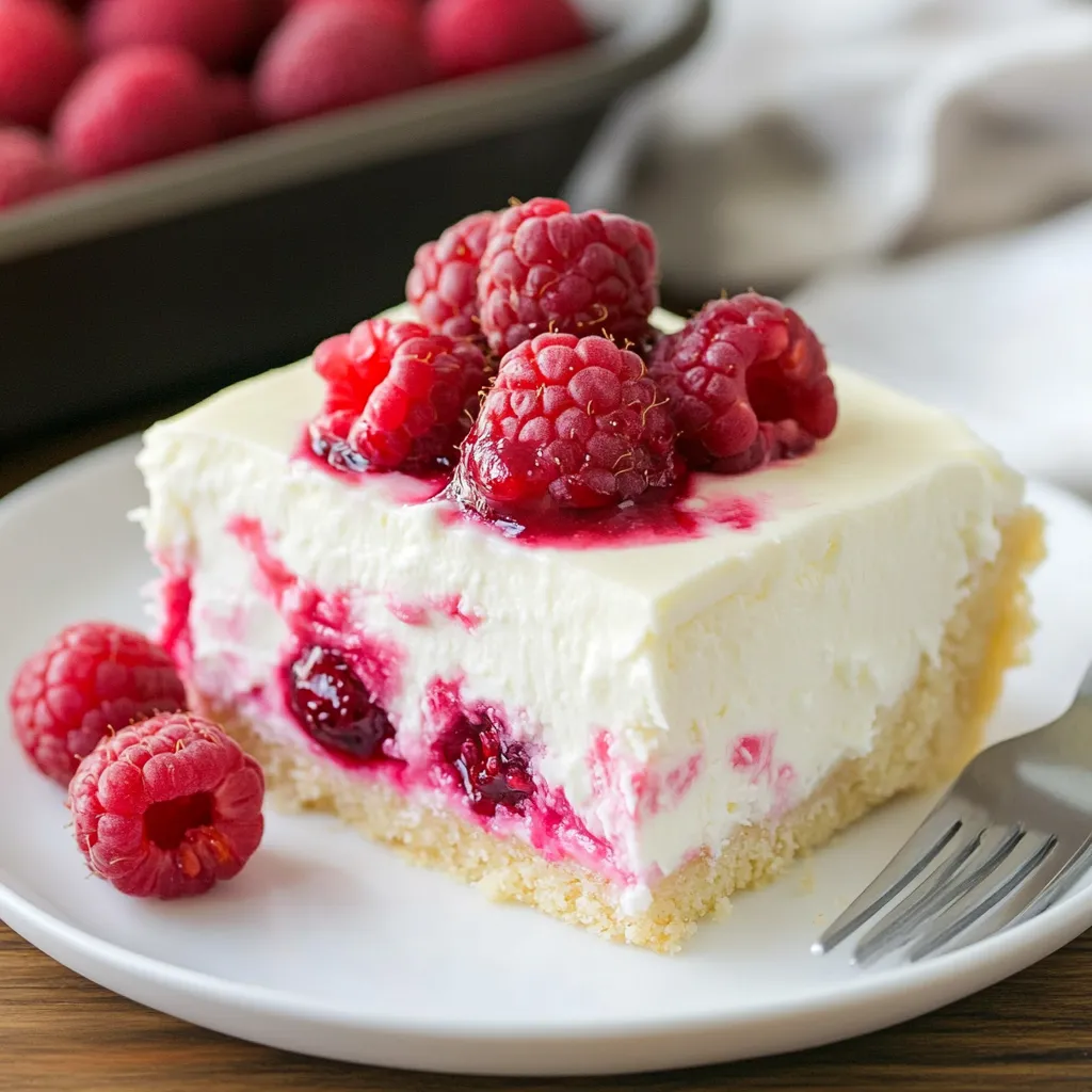 Chocolate Raspberry Poke Cake