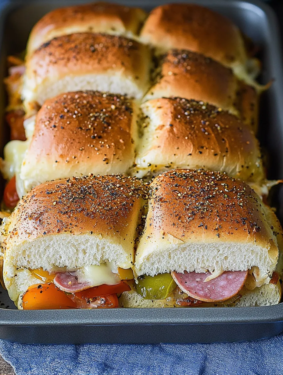 Perfect Hot Italian Sub Sliders Dish