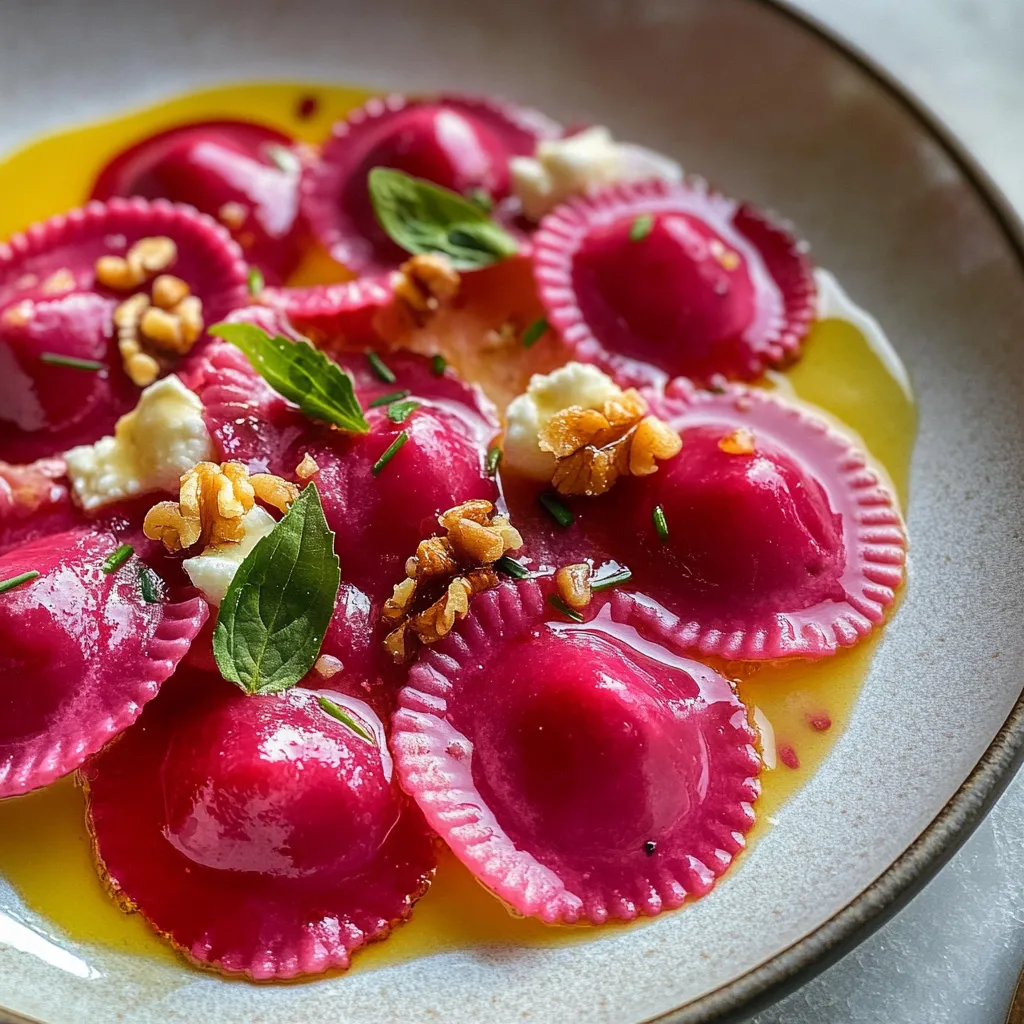 Elegant Pink Beet Pasta