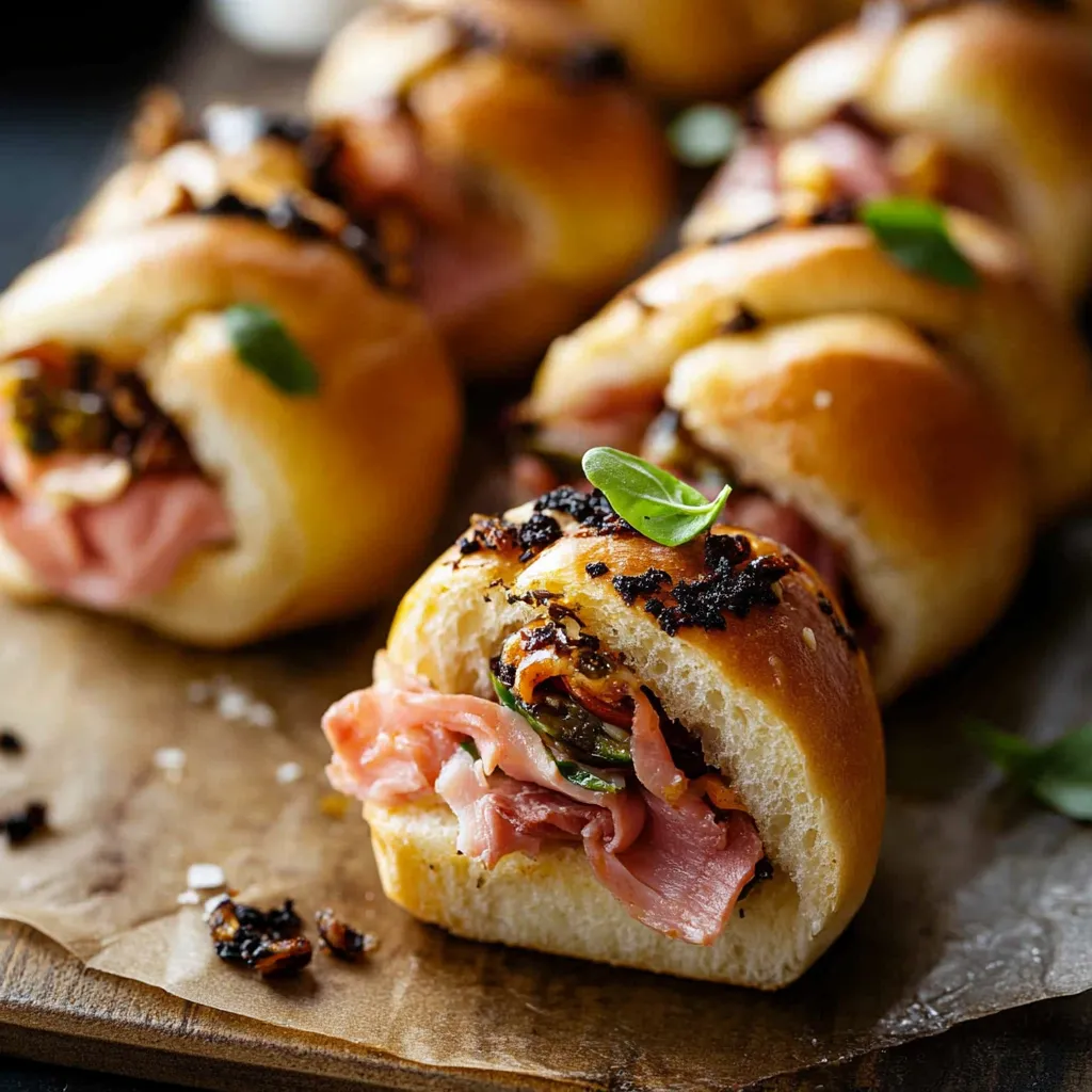 Soft Bite-Size Italian Brioche Sandwiches