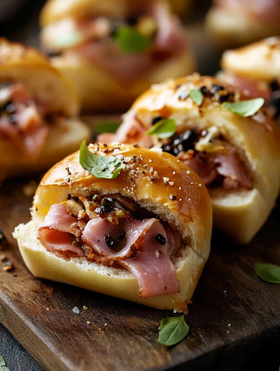 Delicious Mini Italian Sandwiches with Homemade Brioche Rolls
