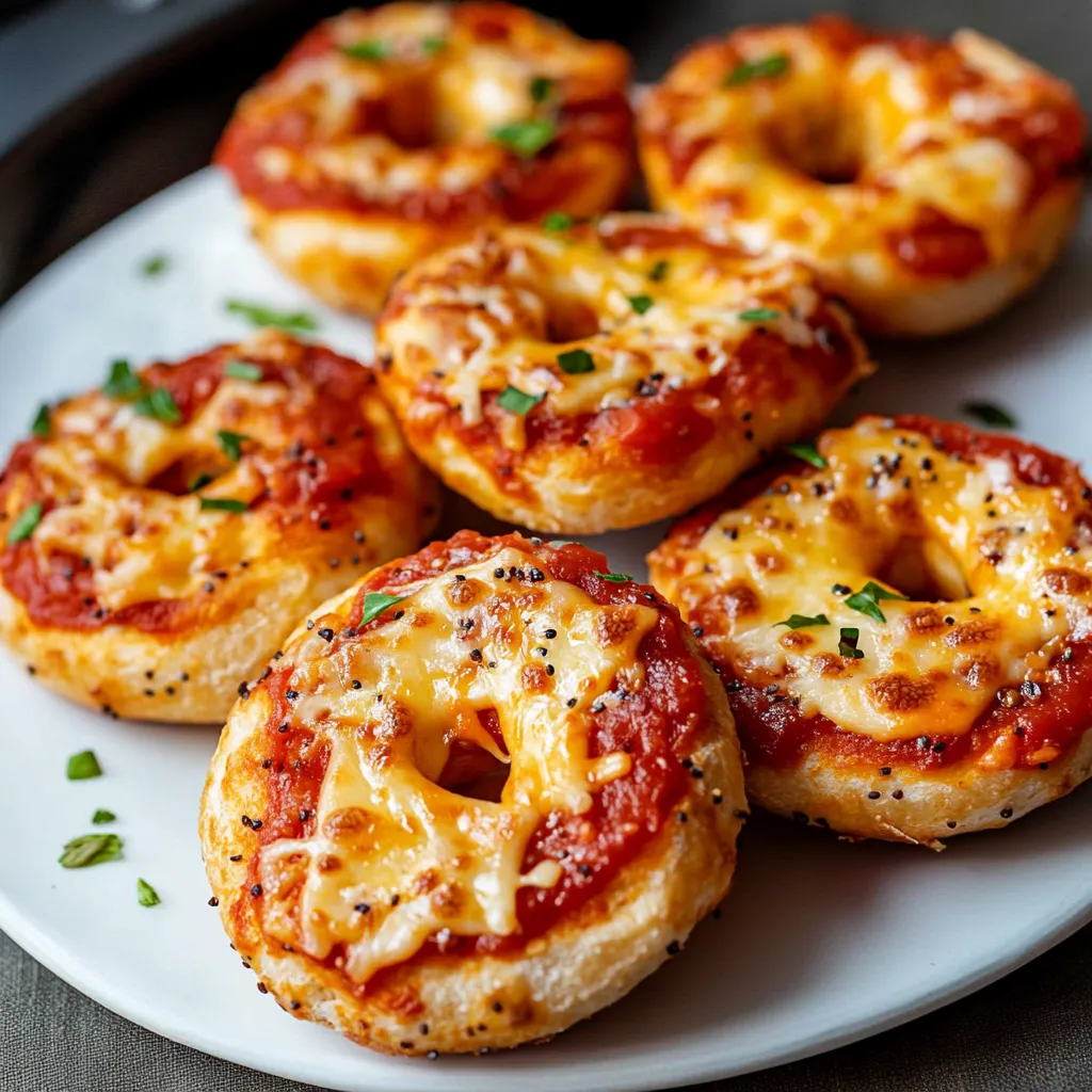 Crispy Air Fryer Pizza Bagels