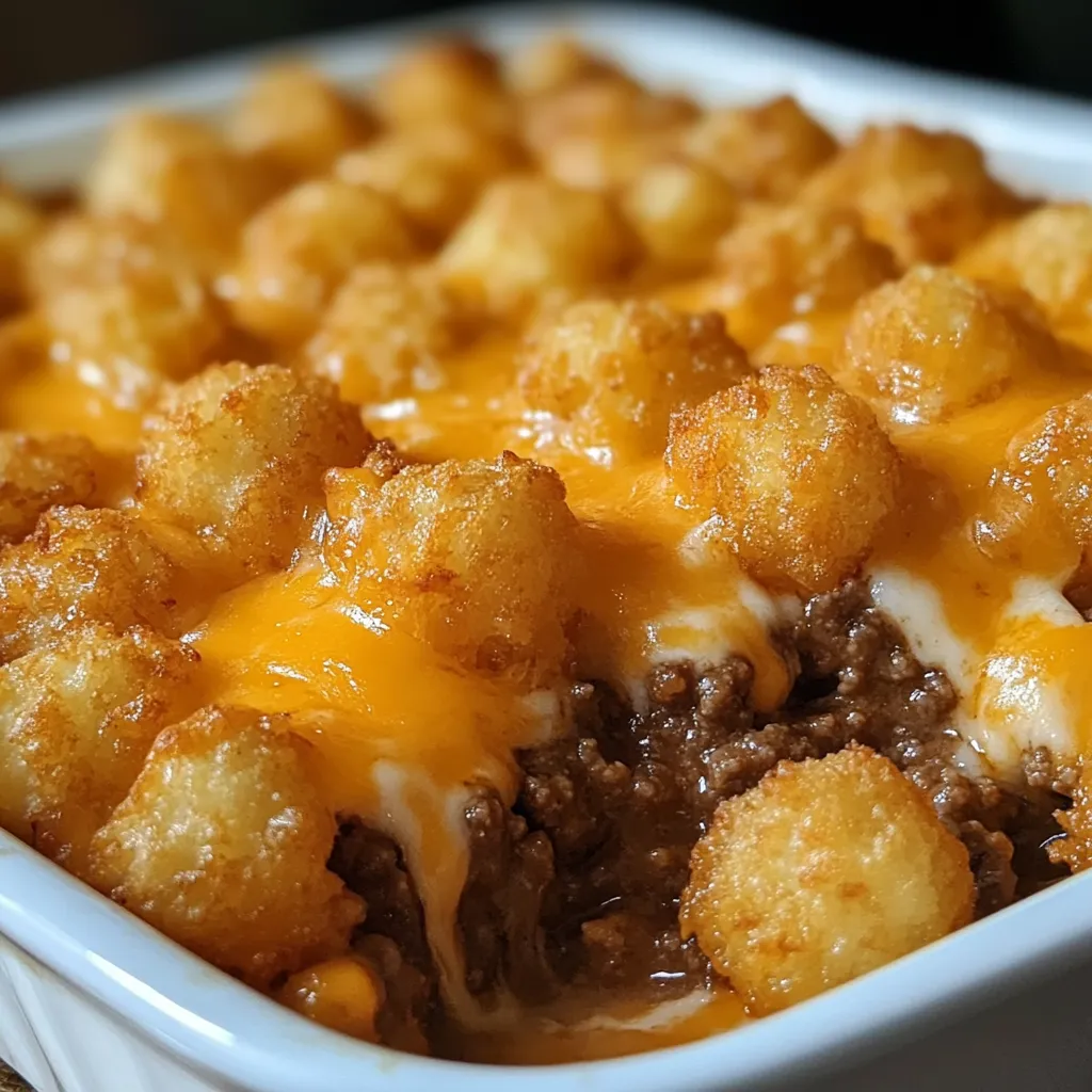 Cheesy Tater Tot Comfort Bake