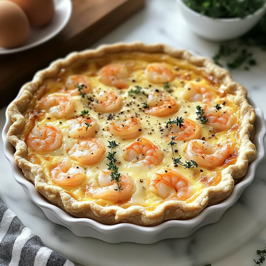 Shrimp Dish with Cheesy Crust