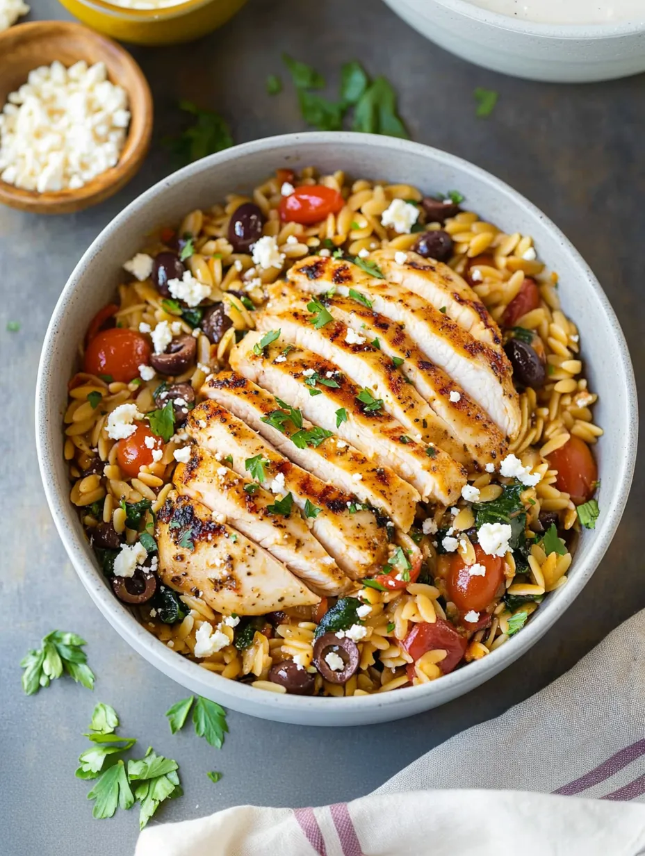 Mediterranean Chicken and Orzo Homemade