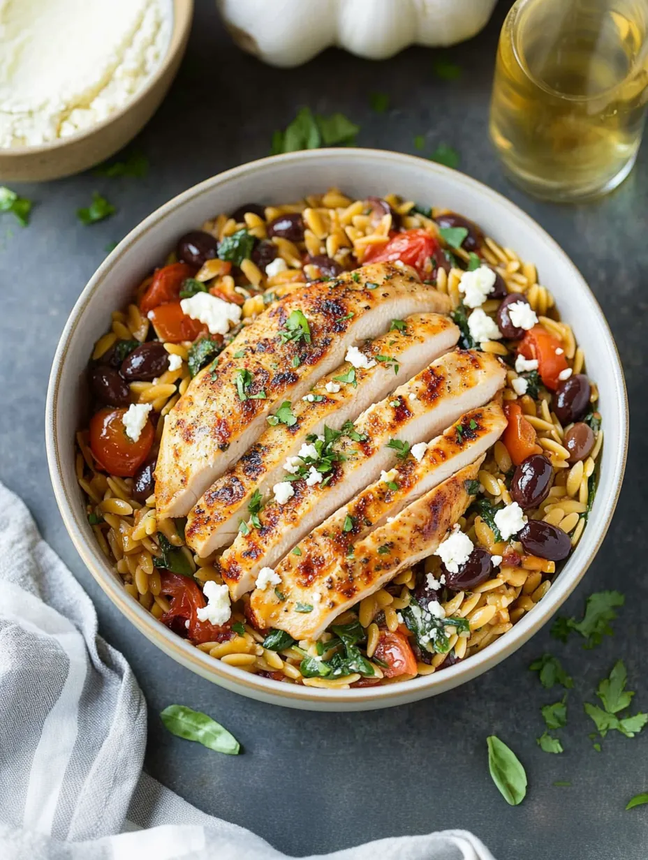 Mediterranean Chicken and Orzo Recipe