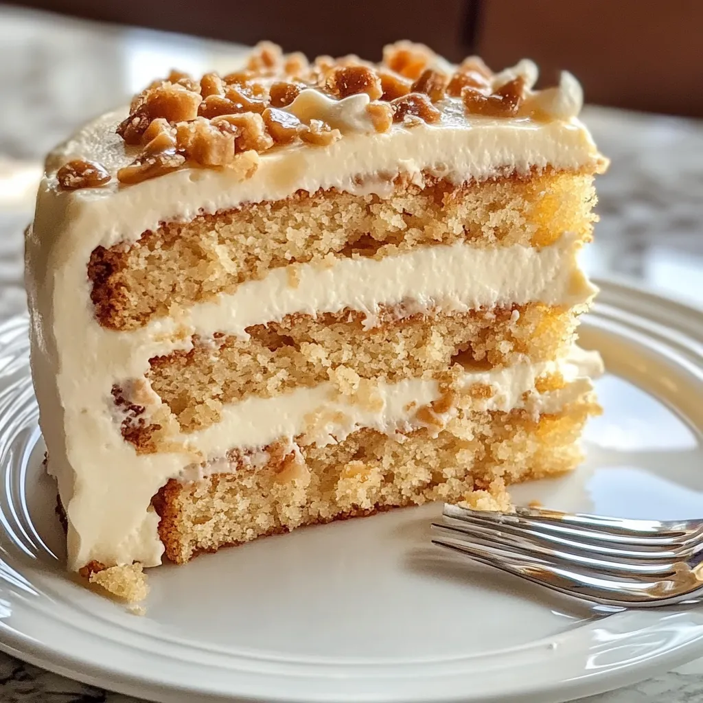 Crunchy Butterscotch Cake